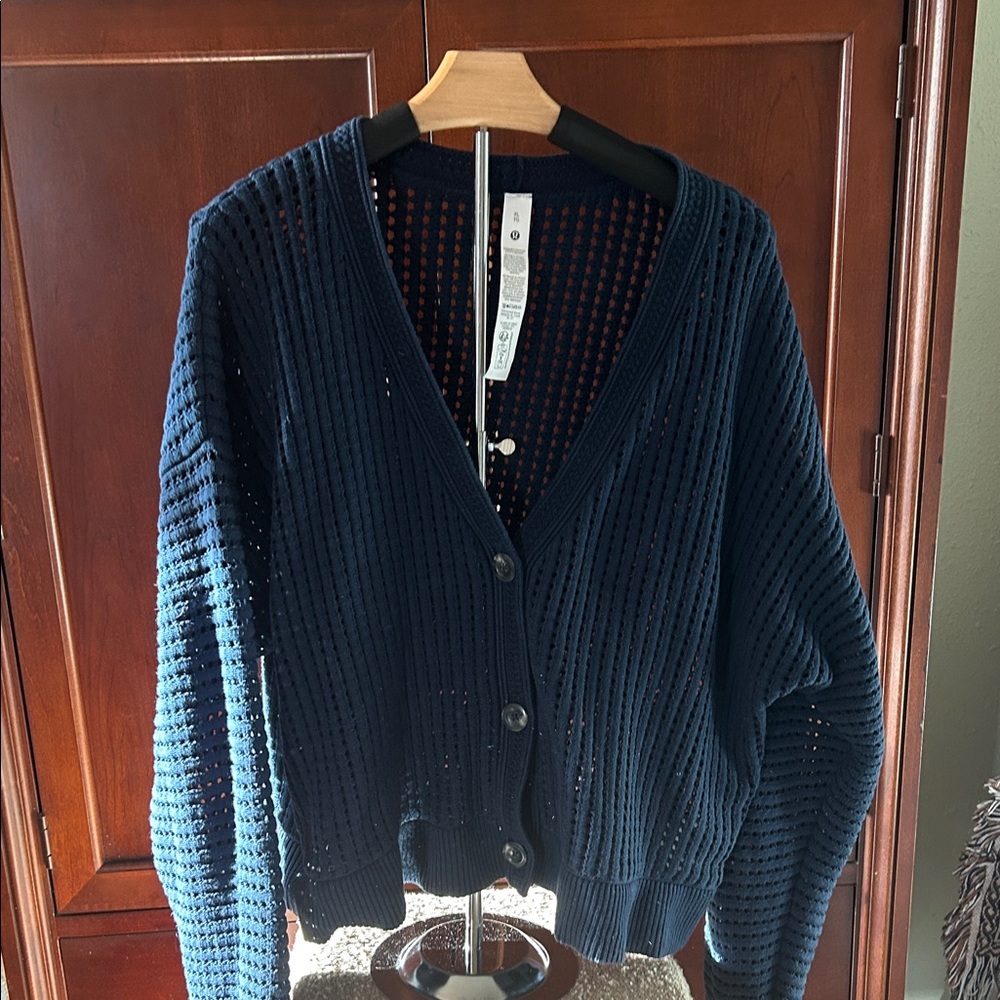 Lululemon Athletica Deep Blue Cardigan